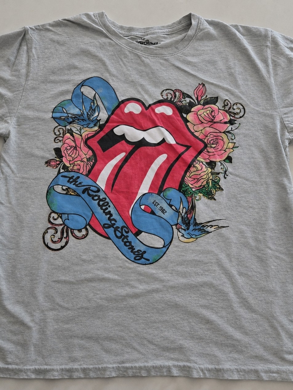 the Rolling Stones Light Green/Grey Tee